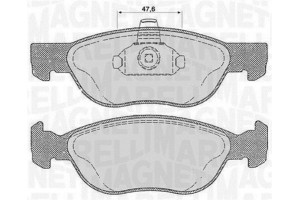 Magneti Marelli Σετ τακάκια, Δισκόφρενα - 363916060238