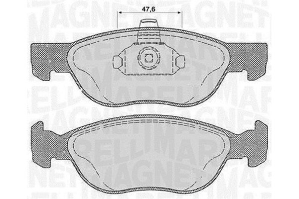 Magneti Marelli Σετ τακάκια, Δισκόφρενα - 363916060238