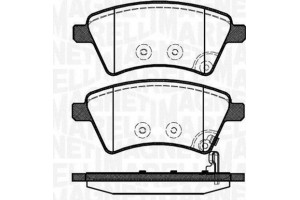 Magneti Marelli Σετ τακάκια, Δισκόφρενα - 363916060241