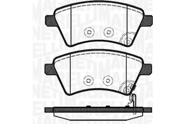 Magneti Marelli Σετ τακάκια, Δισκόφρενα - 363916060241