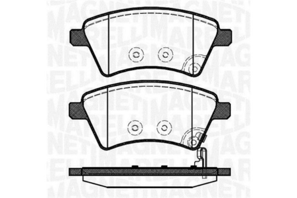 Magneti Marelli Σετ τακάκια, Δισκόφρενα - 363916060241