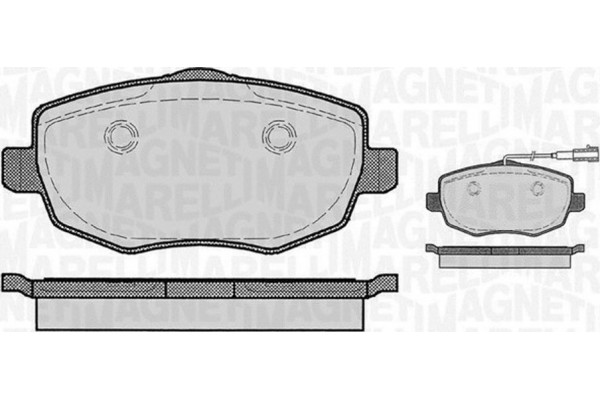 Magneti Marelli Σετ τακάκια, Δισκόφρενα - 363916060290