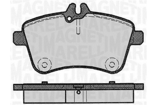 Magneti Marelli Σετ τακάκια, Δισκόφρενα - 363916060302