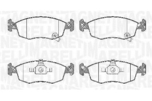 Magneti Marelli Σετ τακάκια, Δισκόφρενα - 363916060428
