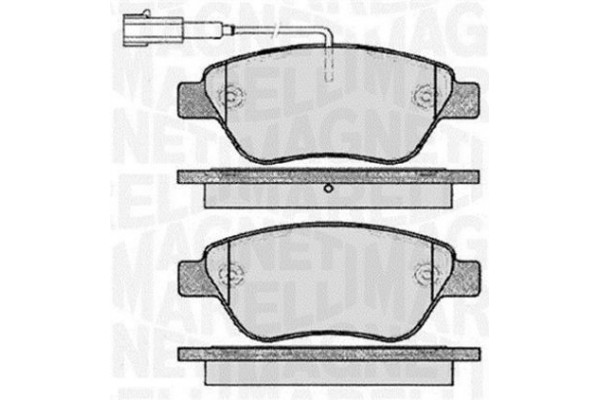 Magneti Marelli Σετ τακάκια, Δισκόφρενα - 363916060560