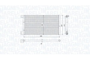 Magneti Marelli Συμπυκνωτής, σύστ. Κλιματισμού - 350203731000