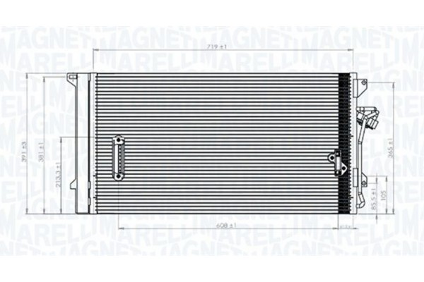 Magneti Marelli Συμπυκνωτής, σύστ. Κλιματισμού - 350203743000