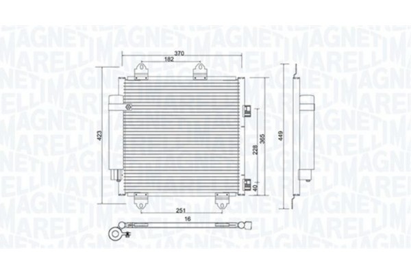 Magneti Marelli Συμπυκνωτής, σύστ. Κλιματισμού - 350203753000