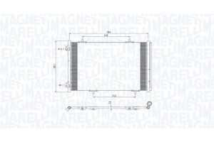 Magneti Marelli Συμπυκνωτής, σύστ. Κλιματισμού - 350203812000
