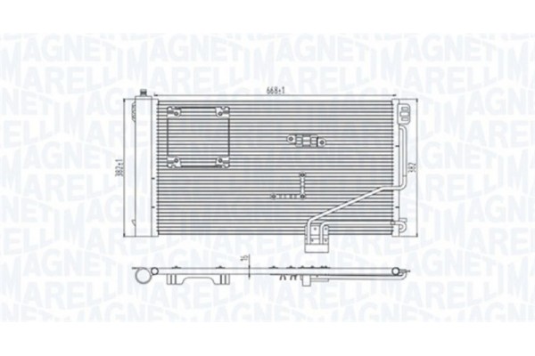 Magneti Marelli Συμπυκνωτής, σύστ. Κλιματισμού - 350203946000