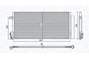 Magneti Marelli Συμπυκνωτής, σύστ. Κλιματισμού - 350203619000