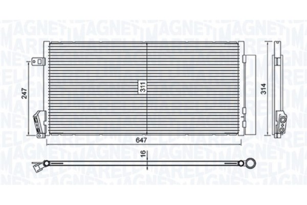 Magneti Marelli Συμπυκνωτής, σύστ. Κλιματισμού - 350203619000
