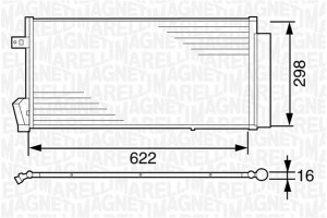 Magneti Marelli Συμπυκνωτής, σύστ. Κλιματισμού - 350203619000