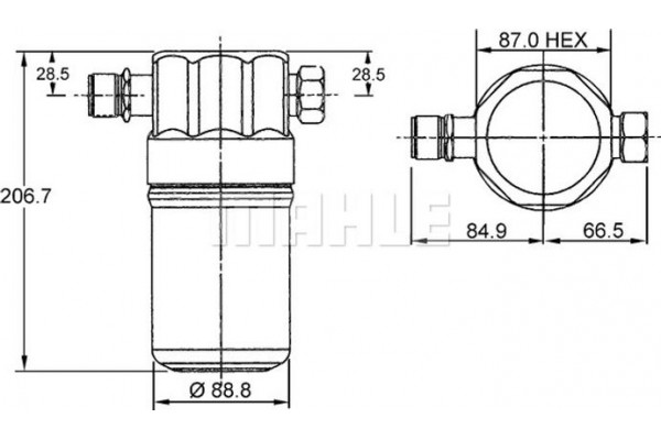 Mahle Αφυγραντήρας, σύστ. Κλιματισμού - Ad 36 000S