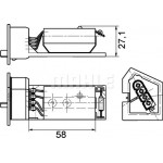 Mahle Αντίσταση, Βεντιλατέρ εσωτ. Χώρου - Abr 11 000P