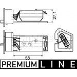 Mahle Αντίσταση, Βεντιλατέρ εσωτ. Χώρου - Abr 11 000P