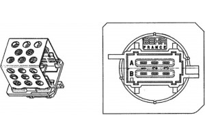 Mahle Αντίσταση, Βεντιλατέρ εσωτ. Χώρου - Abr 89 000P