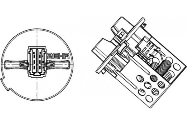 Mahle Αντίσταση, Βεντιλατέρ εσωτ. Χώρου - Abr 93 000P Mahle Αντίσταση, Βεντιλατέρ εσωτ. Χώρου - Abr 93 000P