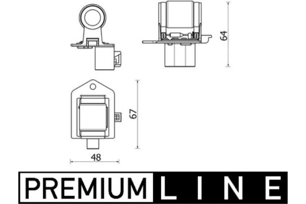 Mahle Αντίσταση, Βεντιλατέρ εσωτ. Χώρου - Abr 156 000P