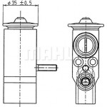 Mahle Βαλβίδα εκτόνωσης, συστ. κλιματ. - Ave 89 000P