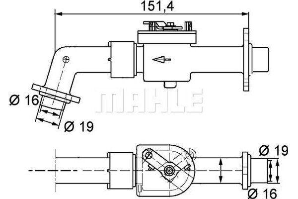 Mahle Βαλβίδα Ελέγχου Ψυκτικού - Cv 6 000P