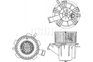 Mahle Βεντιλατέρ Εσωτερικού Χώρου - Ab 132 000P