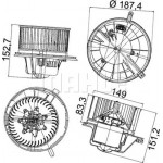 Mahle Βεντιλατέρ Εσωτερικού Χώρου - Ab 148 000P