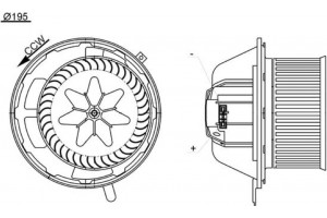 Mahle Βεντιλατέρ Εσωτερικού Χώρου - Ab 194 000S