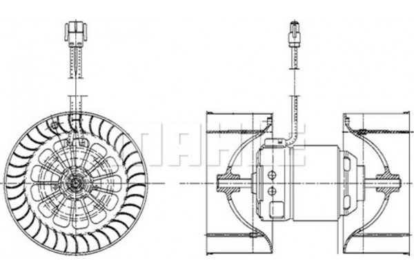 Mahle Βεντιλατέρ Εσωτερικού Χώρου - Ab 55 000P