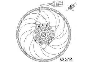 Mahle Βεντιλατέρ, Ψύξη Κινητήρα - Cff 118 000P