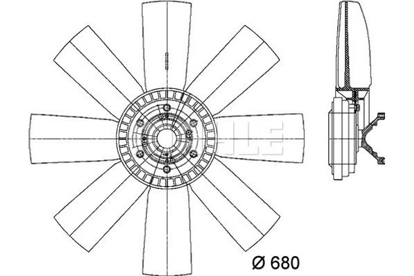 Mahle Βεντιλατέρ, Ψύξη Κινητήρα - Cff 430 000P