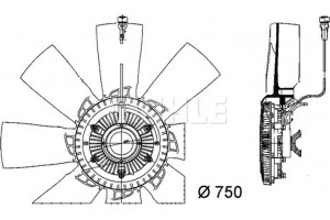 Mahle Βεντιλατέρ, Ψύξη Κινητήρα - Cff 457 000P
