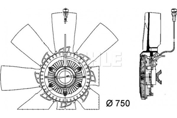 Mahle Βεντιλατέρ, Ψύξη Κινητήρα - Cff 457 000P