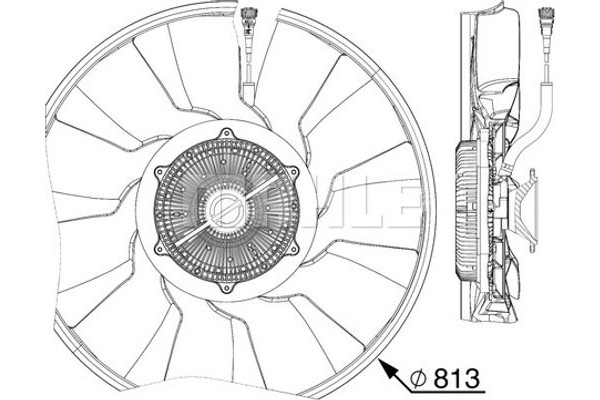 Mahle Βεντιλατέρ, Ψύξη Κινητήρα - Cff 516 000P