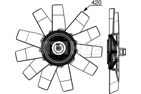 Mahle Βεντιλατέρ, Ψύξη Κινητήρα - Cff 530 000P