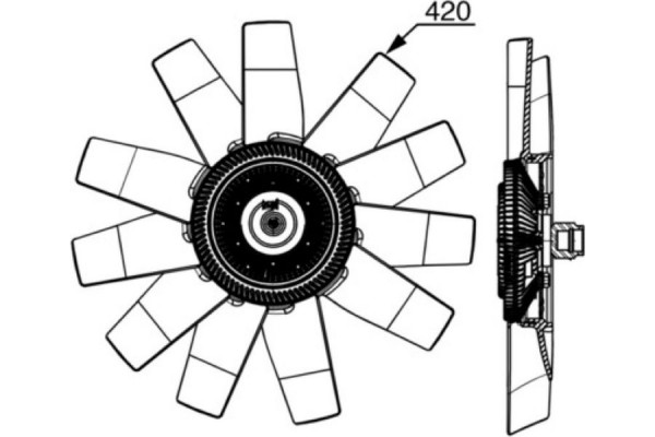 Mahle Βεντιλατέρ, Ψύξη Κινητήρα - Cff 530 000P