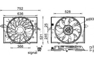 Mahle Βεντιλατέρ, Ψύξη Κινητήρα - Cff 336 000S