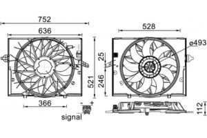 Mahle Βεντιλατέρ, Ψύξη Κινητήρα - Cff 336 000S