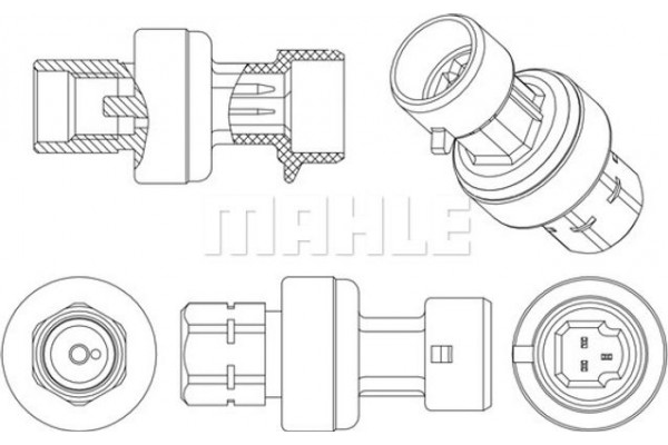 Mahle Διακόπτης πίεσης, σύστ. κλιματ. - Ase 4 000P