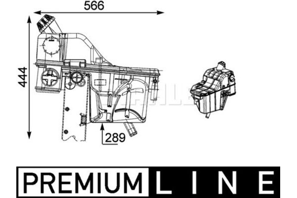 Mahle Δοχείο διαστολής, Ψυκτικό Υγρό - Crt 54 000P