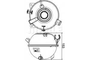 Mahle Δοχείο διαστολής, Ψυκτικό Υγρό - Crt 19 000S