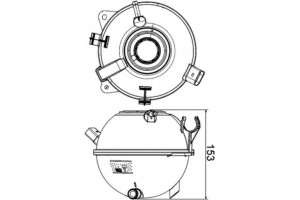 Mahle Δοχείο διαστολής, Ψυκτικό Υγρό - Crt 19 000S