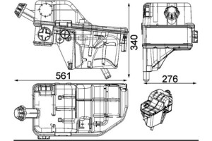 Mahle Δοχείο διαστολής, Ψυκτικό Υγρό - Crt 33 000S