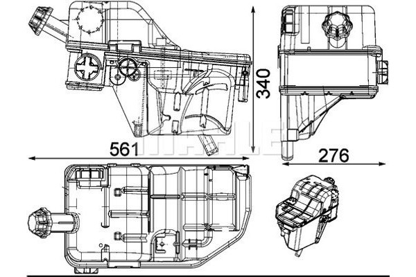 Mahle Δοχείο διαστολής, Ψυκτικό Υγρό - Crt 33 000S