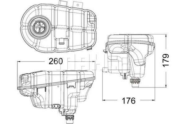 Mahle Δοχείο διαστολής, Ψυκτικό Υγρό - Crt 60 000S