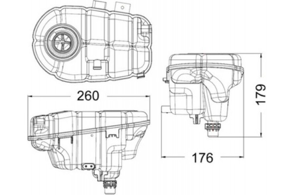 Mahle Δοχείο διαστολής, Ψυκτικό Υγρό - Crt 60 000S