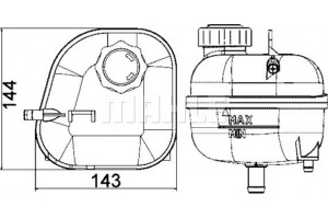 Mahle Δοχείο διαστολής, Ψυκτικό Υγρό - Crt 85 001S