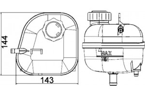 Mahle Δοχείο διαστολής, Ψυκτικό Υγρό - Crt 85 001S