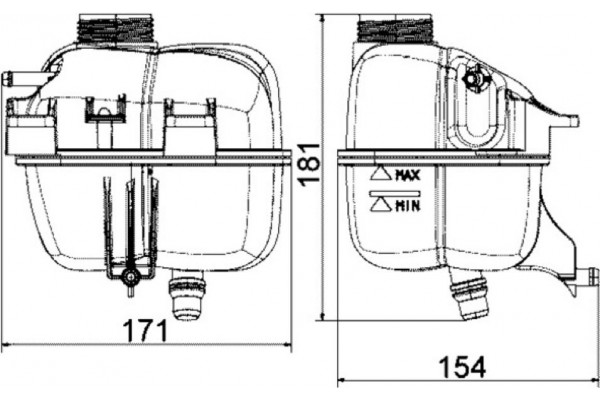 Mahle Δοχείο διαστολής, Ψυκτικό Υγρό - Crt 87 001S
