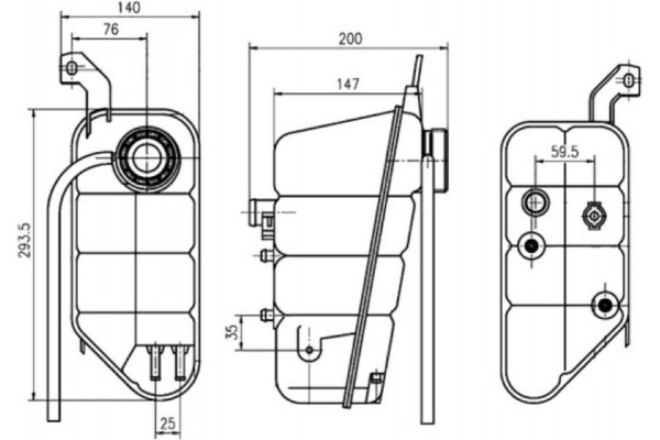 Mahle Δοχείο διαστολής, Ψυκτικό Υγρό - Crt 118 000S